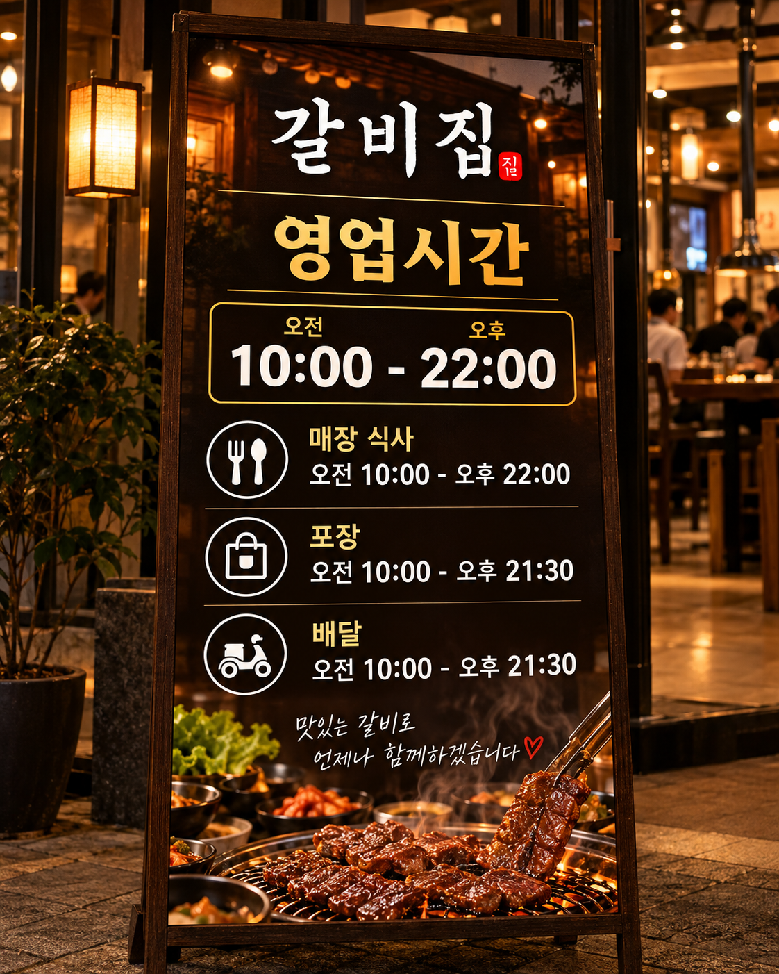 로컬 4대 허브 [샘플] 갈비집 운영 후 사진