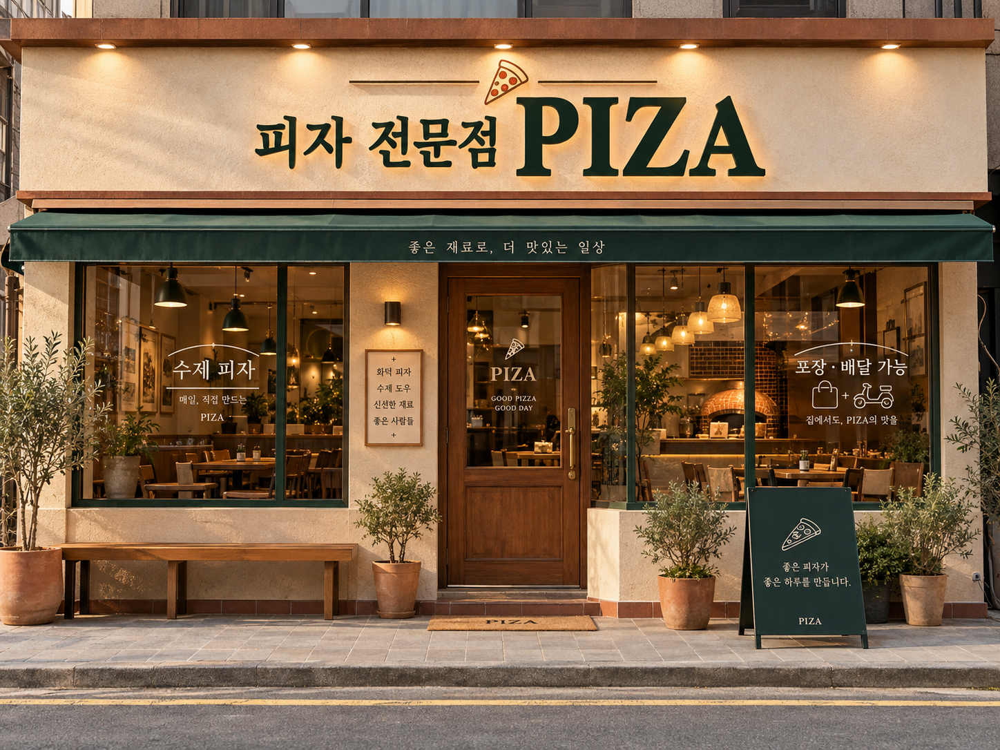 로컬 4대 허브 [샘플] 피자집 운영 후 대표 사진