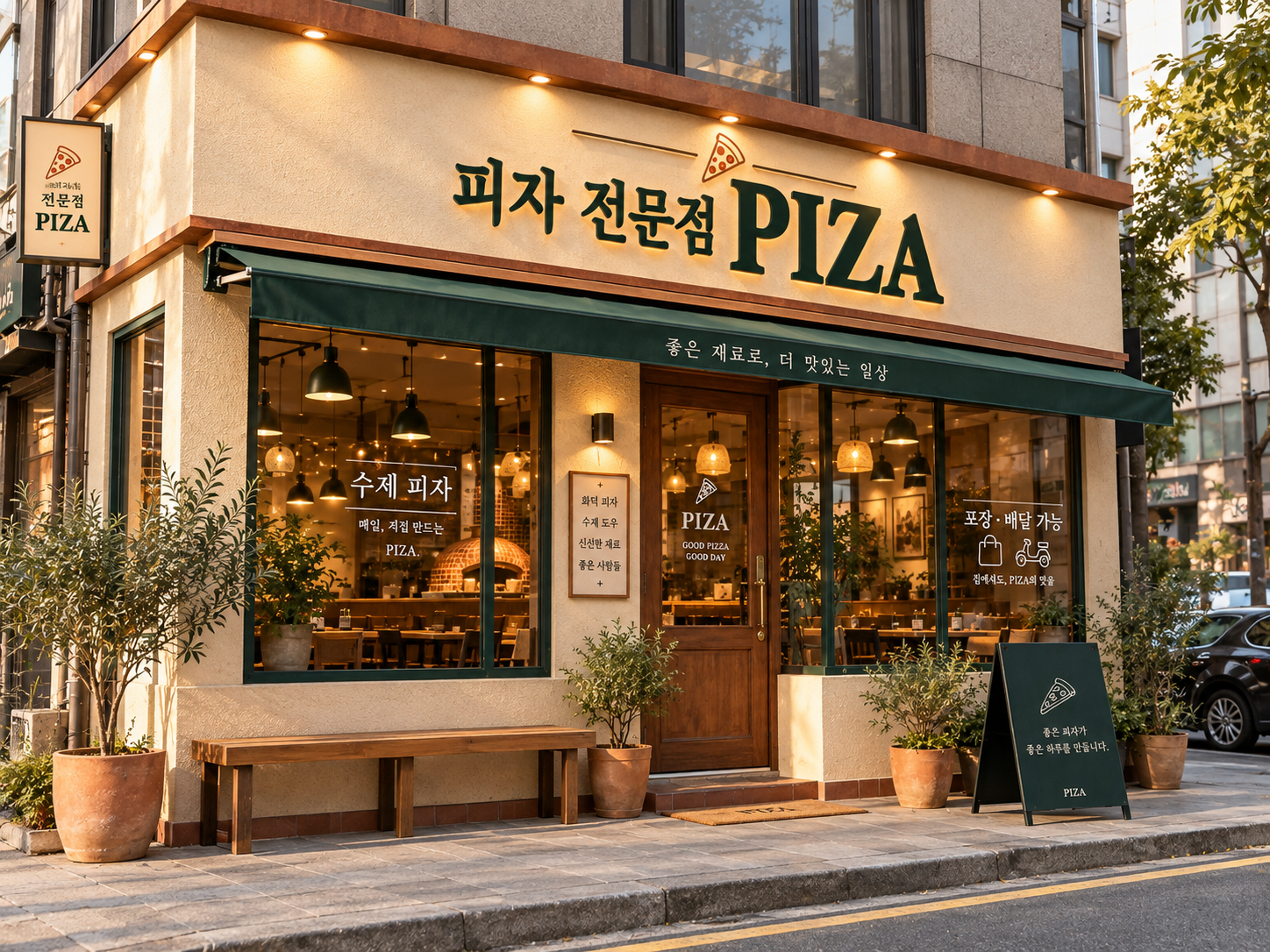 로컬 4대 허브 [샘플] 피자집 운영 후 사진