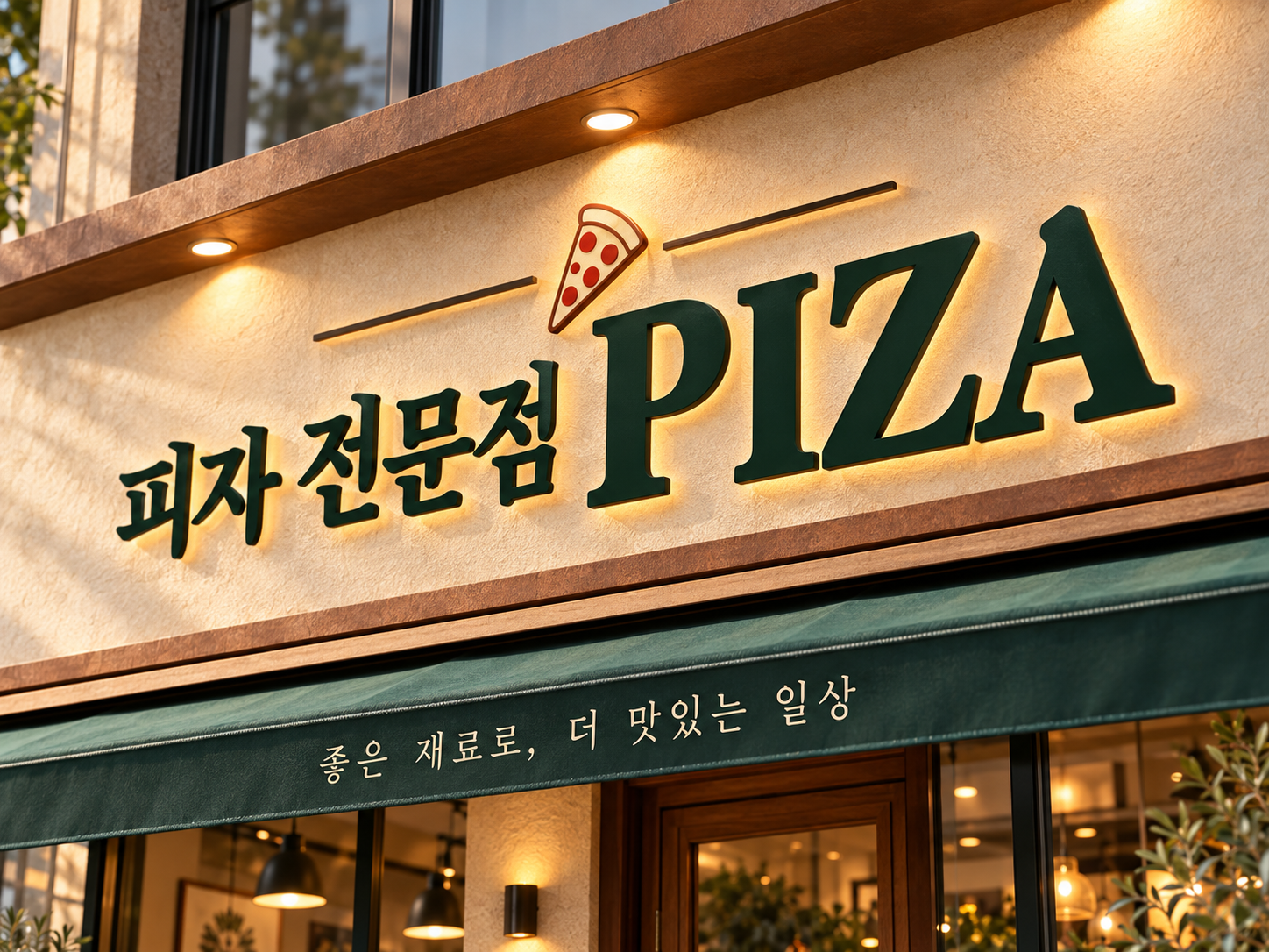 로컬 4대 허브 [샘플] 피자집 운영 후 사진