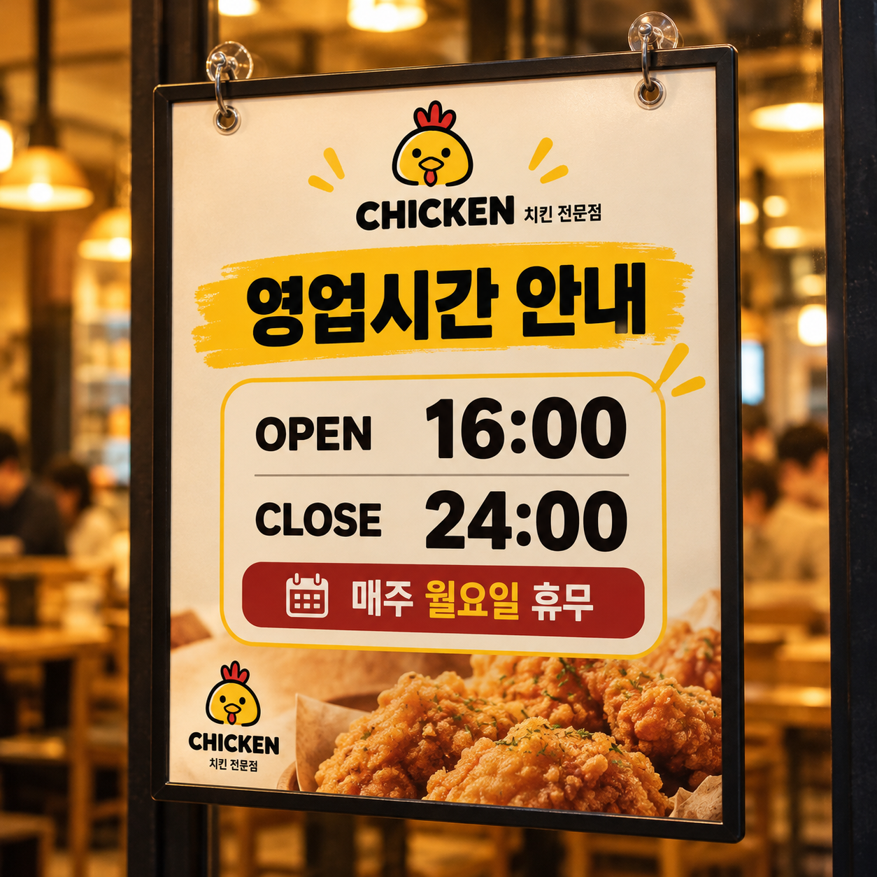 로컬 4대 허브 [샘플] 치킨집 운영 후 사진